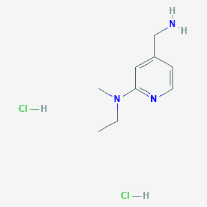 4-(aminomethyl)-N-ethyl-N-methylpyridin-2-amine dihydrochloride