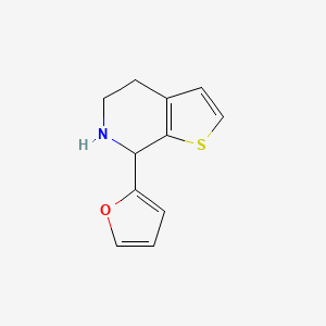 molecular formula C11H11NOS B15239836 7-(Furan-2-YL)-4H,5H,6H,7H-thieno[2,3-C]pyridine 