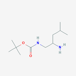 tert-butyl N-(2-amino-4-methylpentyl)carbamate