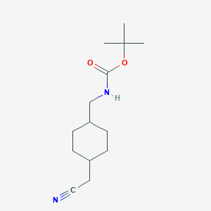 trans-4-N-Boc-aminomethyl-1-cyclohexane acetonitrile
