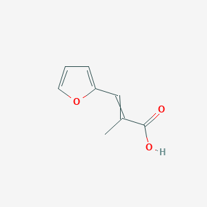 molecular formula C8H8O3 B1523999 3-(Furan-2-yl)-2-methylprop-2-enoic acid CAS No. 84050-60-2
