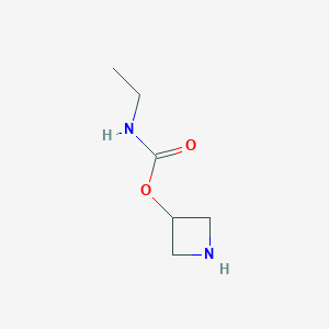 molecular formula C6H12N2O2 B15240111 azetidin-3-yl N-ethylcarbamate 