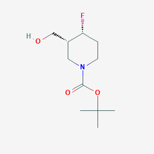 molecular formula C11H20FNO3 B15240173 tert-butyl (3R,4R)-4-fluoro-3-(hydroxymethyl)piperidine-1-carboxylate 