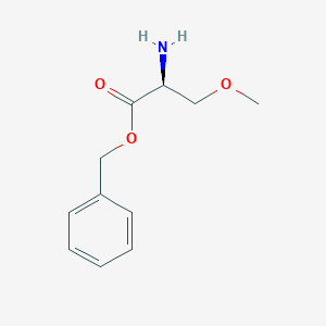 molecular formula C11H15NO3 B1524032 (S)-Benzyl 2-amino-3-methoxypropanoate CAS No. 791782-11-1