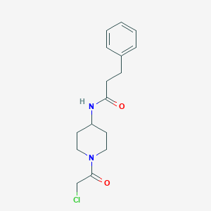N-[1-(2-chloroacetyl)piperidin-4-yl]-3-phenylpropanamide