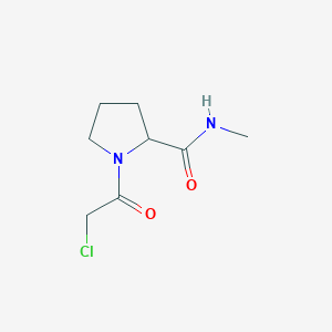 molecular formula C8H13ClN2O2 B1524037 1-(2-chloroacetyl)-N-methylpyrrolidine-2-carboxamide CAS No. 1247391-14-5