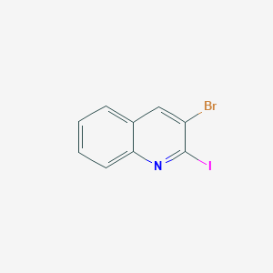molecular formula C9H5BrIN B1524039 3-Bromo-2-iodoquinoline CAS No. 898559-23-4