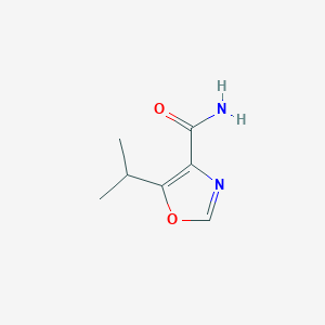 molecular formula C7H10N2O2 B15240519 5-(Propan-2-yl)-1,3-oxazole-4-carboxamide 