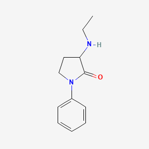 molecular formula C12H16N2O B1524063 3-(Ethylamino)-1-phenylpyrrolidin-2-one CAS No. 1247375-74-1