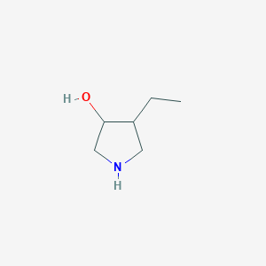 molecular formula C6H13NO B1524072 4-Ethylpyrrolidin-3-ol CAS No. 1423027-06-8