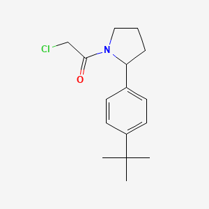 1-[2-(4-Tert-butylphenyl)pyrrolidin-1-yl]-2-chloroethan-1-one