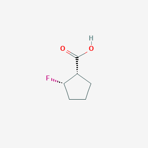 molecular formula C6H9FO2 B15240802 (1S,2S)-2-Fluorocyclopentane-1-carboxylicacid 