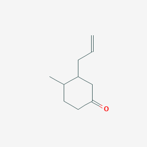 molecular formula C10H16O B15240860 4-Methyl-3-(prop-2-EN-1-YL)cyclohexan-1-one 