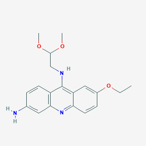 molecular formula C19H23N3O3 B15240872 N9-(2,2-Dimethoxyethyl)-7-ethoxyacridine-3,9-diamine 