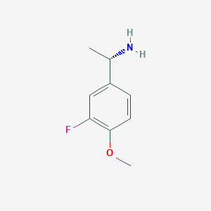 molecular formula C9H12FNO B152409 (S)-1-(3-氟-4-甲氧基苯基)乙胺 CAS No. 870849-66-4
