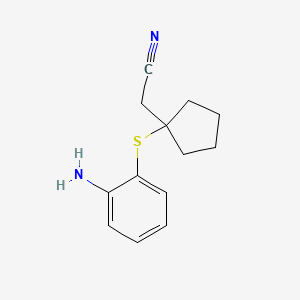2-{1-[(2-Aminophenyl)sulfanyl]cyclopentyl}acetonitrile