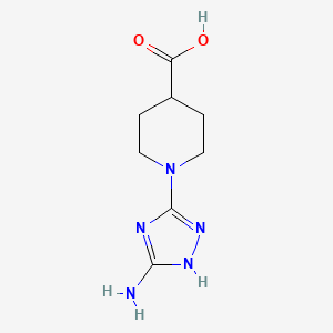1-(5-amino-4H-1,2,4-triazol-3-yl)piperidine-4-carboxylic acid