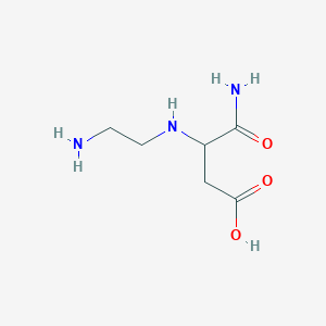 3-[(2-Aminoethyl)amino]-3-carbamoylpropanoic acid
