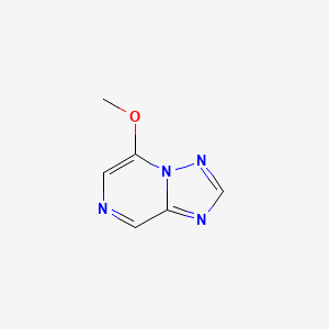 molecular formula C6H6N4O B15241155 5-Methoxy-[1,2,4]triazolo[1,5-a]pyrazine 