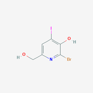 molecular formula C6H5BrINO2 B1524119 2-Bromo-6-(hydroxymethyl)-4-iodopyridin-3-ol CAS No. 1261365-32-5
