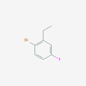 molecular formula C8H8BrI B1524123 1-Bromo-2-ethyl-4-iodobenzene CAS No. 1160573-87-4