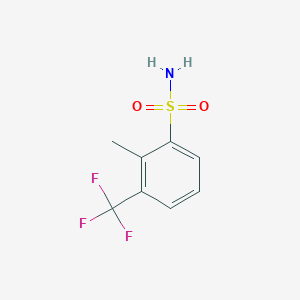 molecular formula C8H8F3NO2S B1524126 2-Methyl-3-(trifluoromethyl)benzenesulfonamide CAS No. 1208074-79-6