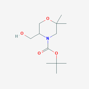 tert-Butyl 5-(hydroxymethyl)-2,2-dimethylmorpholine-4-carboxylate