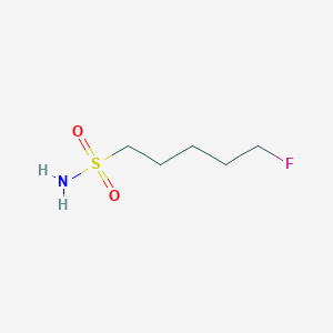 molecular formula C5H12FNO2S B15241407 5-Fluoropentane-1-sulfonamide 