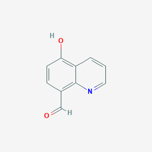 molecular formula C10H7NO2 B15241457 5-Hydroxyquinoline-8-carbaldehyde 