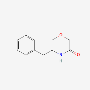 molecular formula C11H13NO2 B1524147 5-Benzylmorpholin-3-one CAS No. 7684-29-9