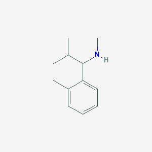 molecular formula C12H19N B1524155 Methyl[2-methyl-1-(2-methylphenyl)propyl]amine CAS No. 1183571-66-5