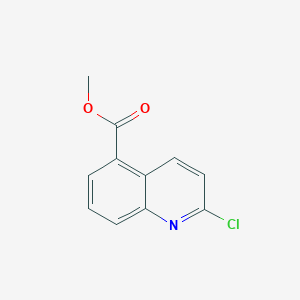 molecular formula C11H8ClNO2 B1524156 2-Chloro-5-quinolinecarboxylic acid methyl ester CAS No. 1192569-38-2