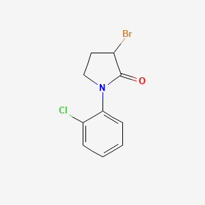 molecular formula C10H9BrClNO B1524162 3-Bromo-1-(2-chlorophenyl)pyrrolidin-2-one CAS No. 1311313-53-7