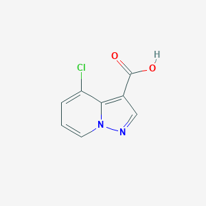molecular formula C8H5ClN2O2 B1524167 4-Chloropyrazolo[1,5-a]pyridine-3-carboxylic acid CAS No. 1167056-17-8