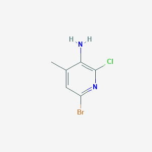 molecular formula C6H6BrClN2 B1524172 6-Bromo-2-chloro-4-methylpyridin-3-amine CAS No. 1038920-08-9