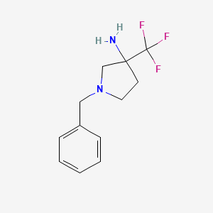 1-Benzyl-3-trifluoromethyl-pyrrolidin-3-ylamine