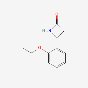molecular formula C11H13NO2 B15241789 4-(2-Ethoxyphenyl)azetidin-2-one 