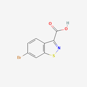 molecular formula C8H4BrNO2S B1524187 6-Bromobenzo[d]isothiazole-3-carboxylic acid CAS No. 677304-75-5