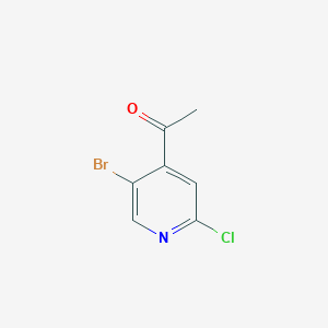 1-(5-Bromo-2-chloropyridin-4-YL)ethanone