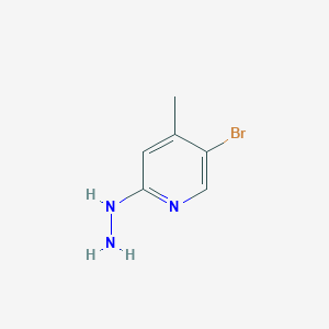 molecular formula C6H8BrN3 B1524191 1-(5-Bromo-4-methylpyridin-2-YL)hydrazine CAS No. 913839-67-5