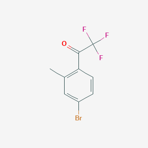 molecular formula C9H6BrF3O B1524192 1-(4-Bromo-2-methylphenyl)-2,2,2-trifluoroethanone CAS No. 1351479-07-6