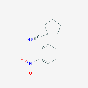 molecular formula C12H12N2O2 B15241924 1-(3-Nitrophenyl)cyclopentane-1-carbonitrile CAS No. 1067192-37-3