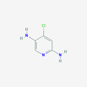 molecular formula C5H6ClN3 B1524197 4-Chloropyridine-2,5-diamine CAS No. 1260803-26-6