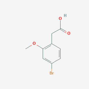 molecular formula C9H9BrO3 B1524198 2-(4-Bromo-2-methoxyphenyl)acetic acid CAS No. 1026089-09-7