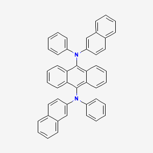 molecular formula C46H32N2 B1524200 9,10-Bis[N-(2-naphthyl)anilino]anthracene CAS No. 473717-08-7