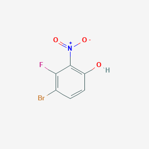 molecular formula C6H3BrFNO3 B1524201 4-Bromo-3-fluoro-2-nitrophenol CAS No. 889939-22-4