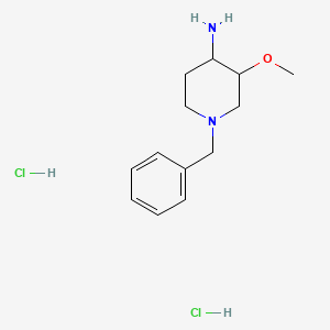 molecular formula C13H22Cl2N2O B1524204 1-Benzyl-3-methoxy-piperidin-4-ylamine dihydrochloride CAS No. 1263377-94-1