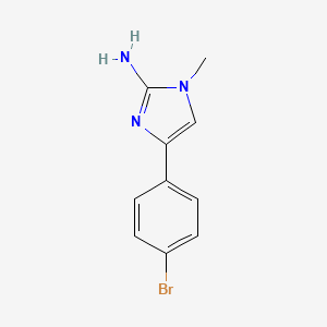 molecular formula C10H10BrN3 B1524208 4-(4-Bromophenyl)-1-methyl-1H-imidazol-2-amine CAS No. 1260877-71-1