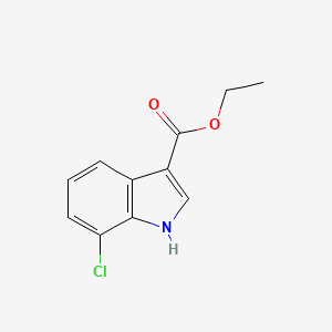 molecular formula C11H10ClNO2 B1524210 Ethyl 7-Chloroindole-3-carboxylate CAS No. 1260757-13-8