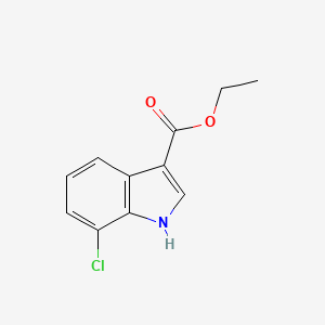 molecular formula C11H10ClNO2 B1524210 Ethyl 7-chloro-1H-indole-3-carboxylate CAS No. 1260757-13-8